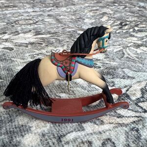Hallmark 1991 Rocking Horse Ornament